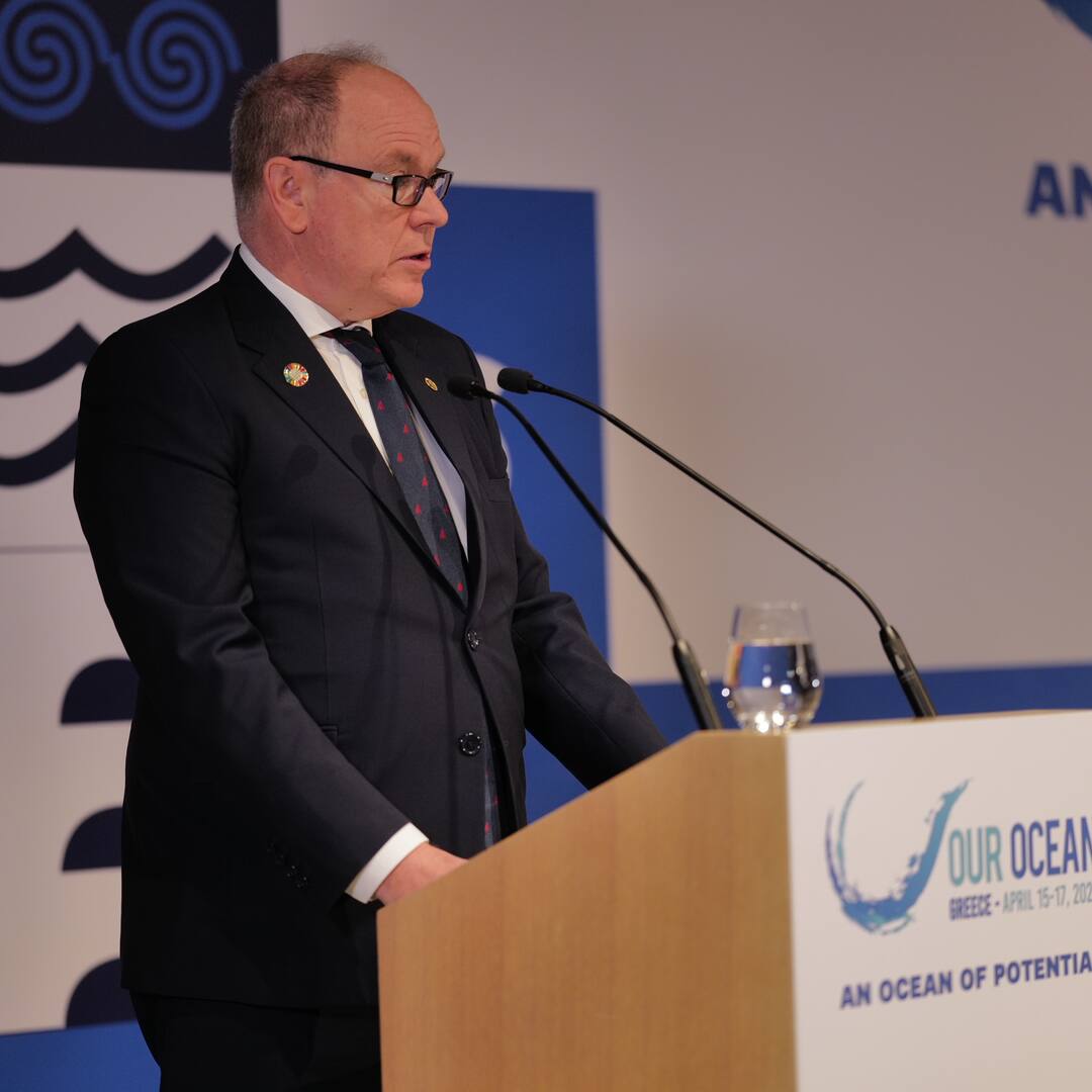 S.A.S le Prince Albert II de Monaco Conférence « Our Ocean 2024 » - Athènes, Grèce, 18 avril 2024