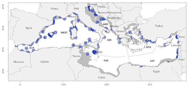 Carte Méditerranée