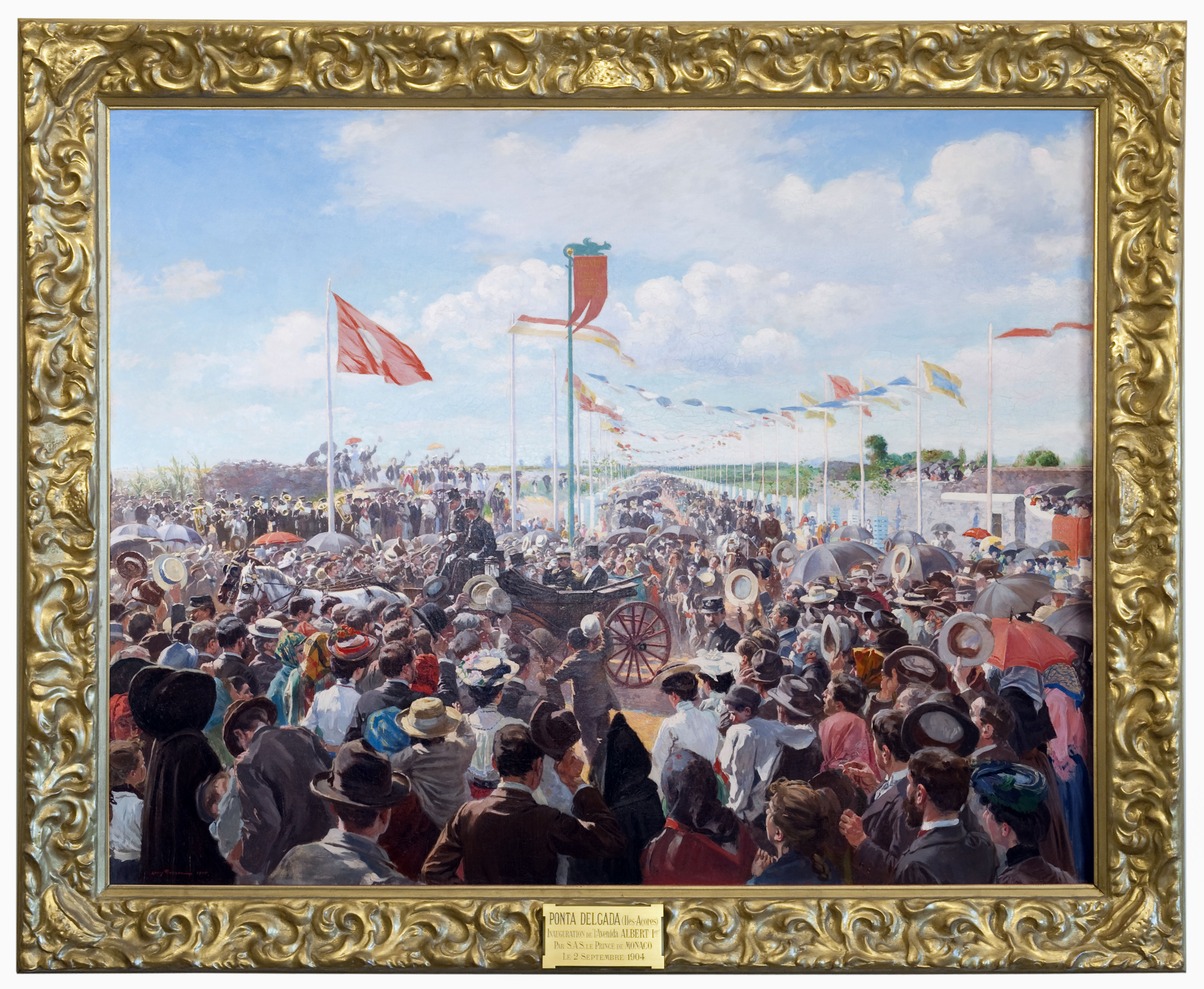 Tableau Inauguration avenue Albert Ier