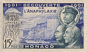 Timbre 1901 Decouverte de l'anaphylaxie